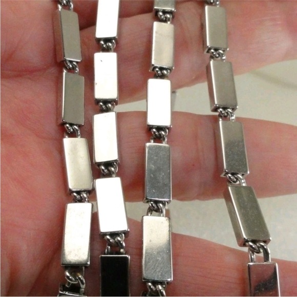 Monet Silvertone Necklace - Picture 2 of 3